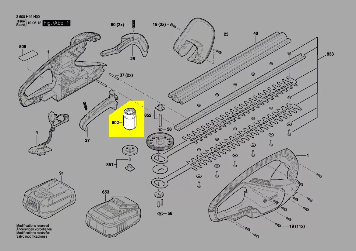 Moteur courant continu réf. 2 609 006 402 Bosch